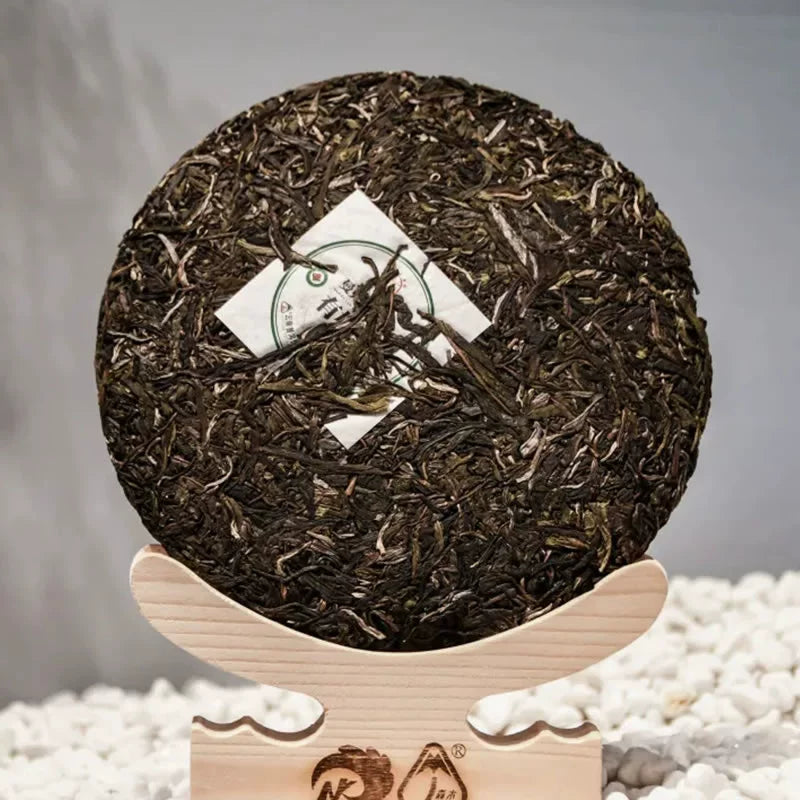 Octagonal Pavilion Liming Tea Factory Pu'er Tea Raw Tea 2021 Manke Old Arbor Organic Tea Cake Early Spring Raw Materials 200g