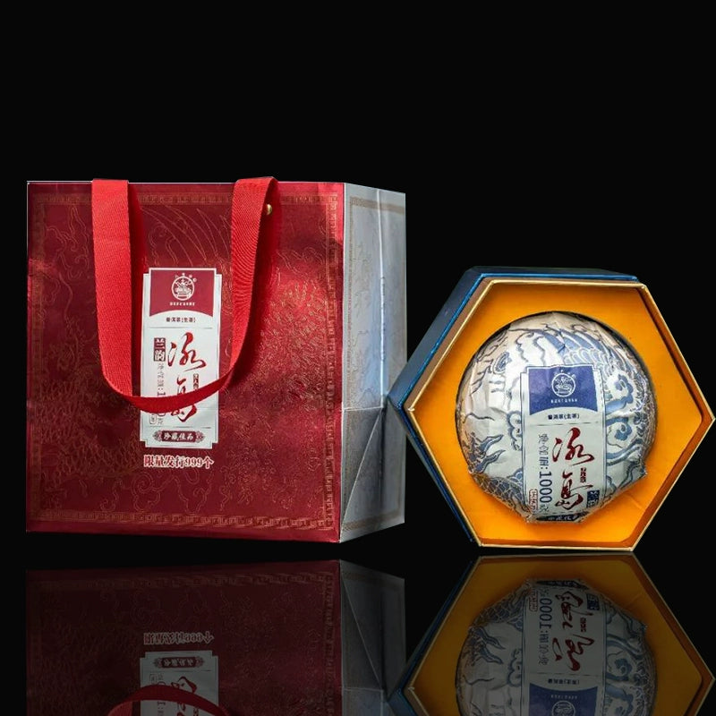 Octagonal Pavilion 2022 Iceland Lan Yun Beauty Head Yunnan Tea Pu'er Raw Tea 1000g/Tuo